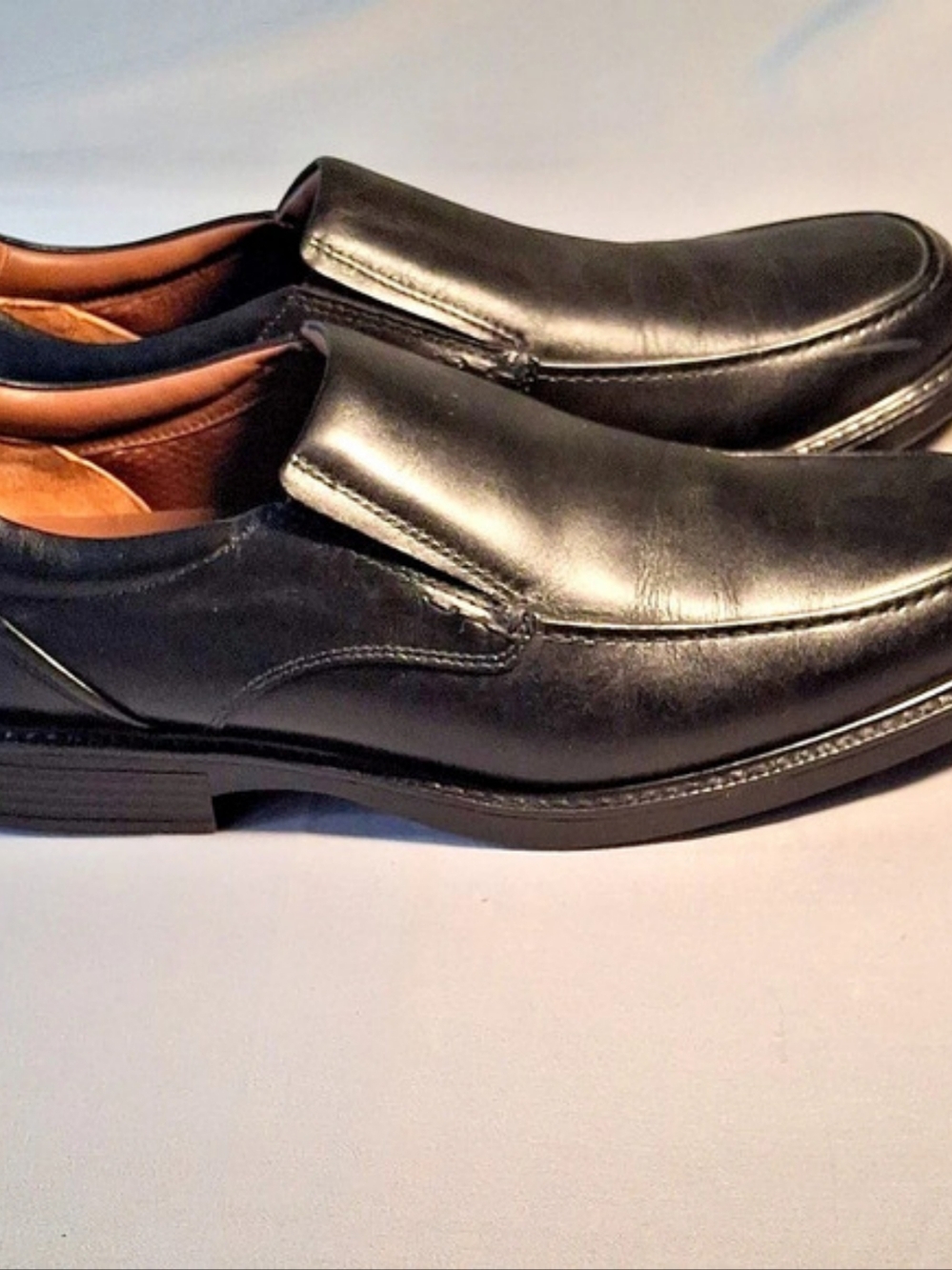 Johnston & Murphy XC4 Extreme Comfort System Sheepskin Black US 11.5 M Loafers